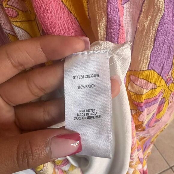 Jolie & Joy Women's Colorful Butterfly Smocked Dress Trippy Fairycore - Picture 6 of 6